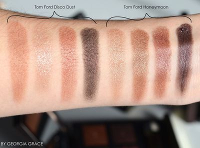 Tom Ford Disco Dust and Honeymoon Swatches