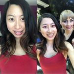 Before & after with my makeup artist!