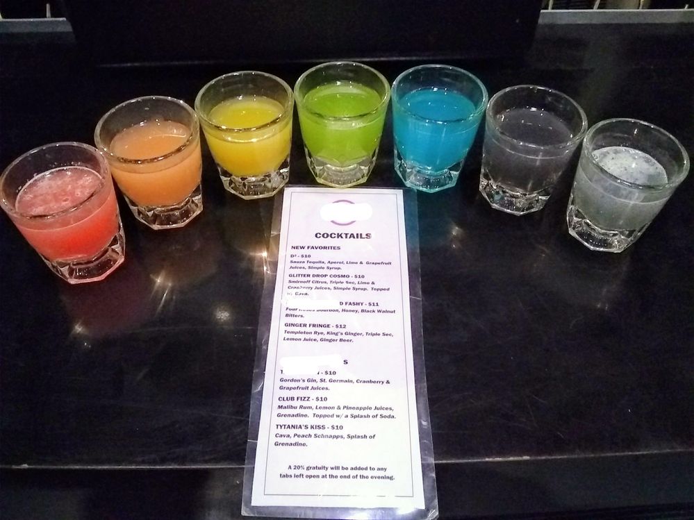 Rainbow shots to celebrate