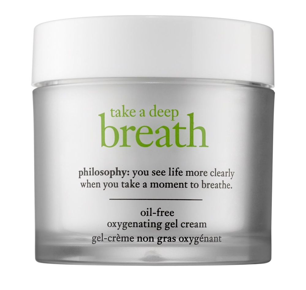 Philosophy Take a Deep Breath Oil-free Oxygenating Gel Cream (my other general-purpose moisturizer; so soothing!)