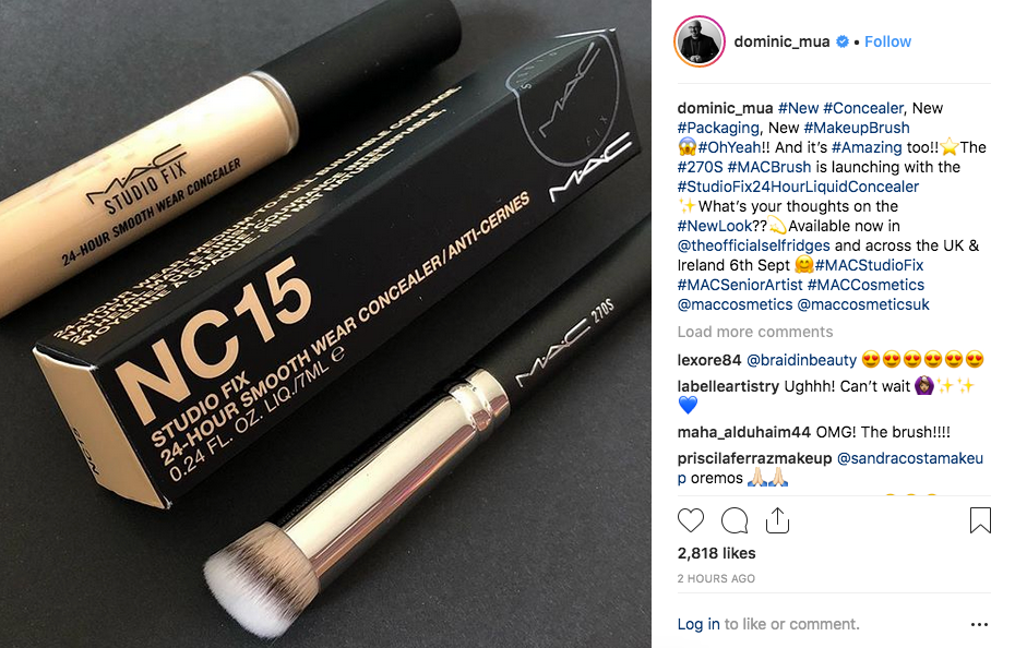 mac concealer brush 270s