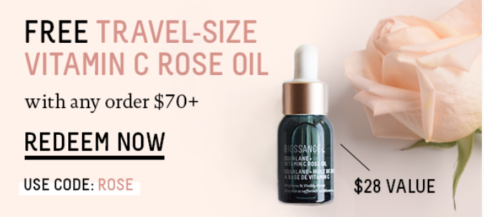 Promotion ends 9/20 at 8:59am PT. Must use code: ROSE. While supplies last