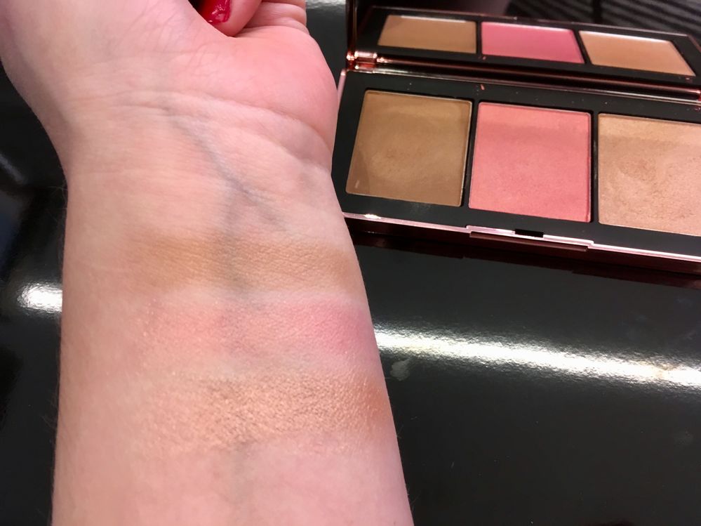 Nars studded swatches