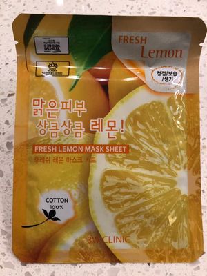 3W Clinic Fresh Lemon Sheet Mask