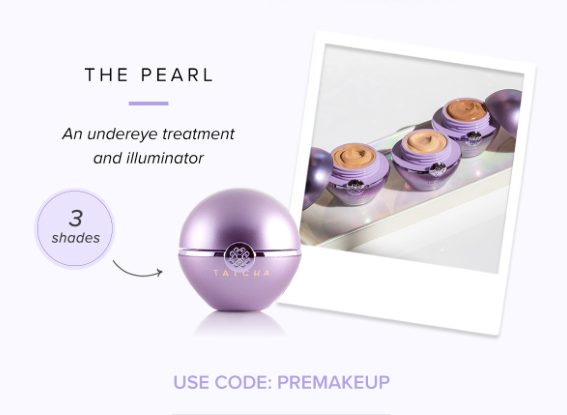 Choose between a complimentary mini of The Pearl or The Silk Canvas, available for purchases $125+ when you enter promo code 'PREMAKEUP' at checkout. Promotion valid through 11:59pm PT on October 11, 2018