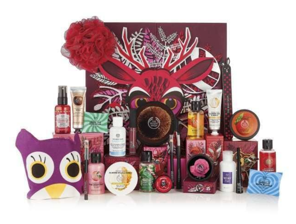 TheBodyShop25DaysAdventCalendarContents.png