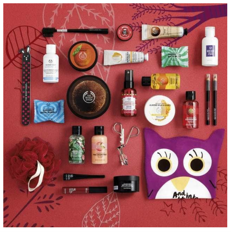 TheBodyShop25DaysAdventCalendarContents2.png