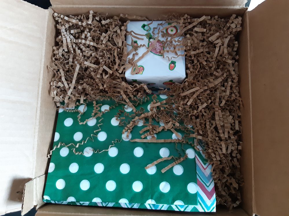 A box of surprise gifts! The wrapping is so beautiful!