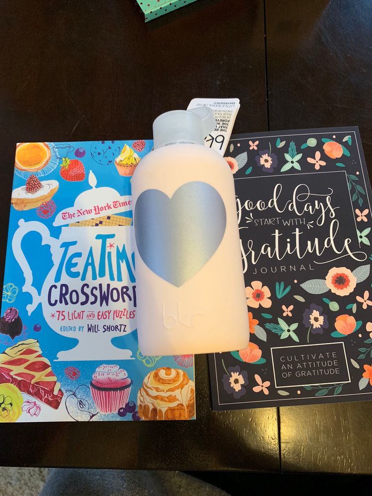 There were awesome lifestyle items packed in too! I love crosswords and am down to less than a dozen on my current book, perfect timing! I have been lusting over a bkr bottle and loved this one when I saw it. I am SO EXCITED to have my first BKR- it is even cuter in person. The gratitude journal is so cute- I was wanting to start one in the new year and this will not only be functional but look great out as well.