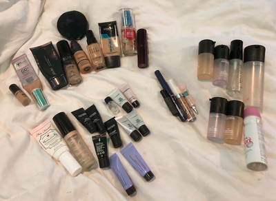 14 primers, 10 foundations, 4 concealer, 7 setting sprays