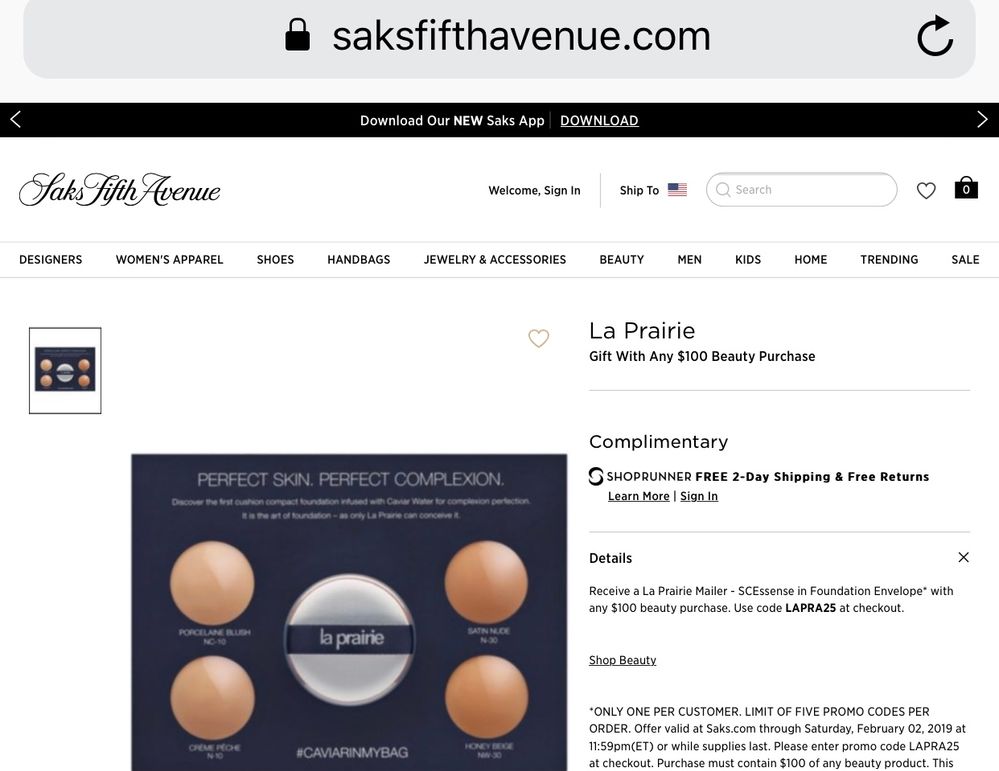 La Prairie Skin Caviar Essence In Foundation Sample