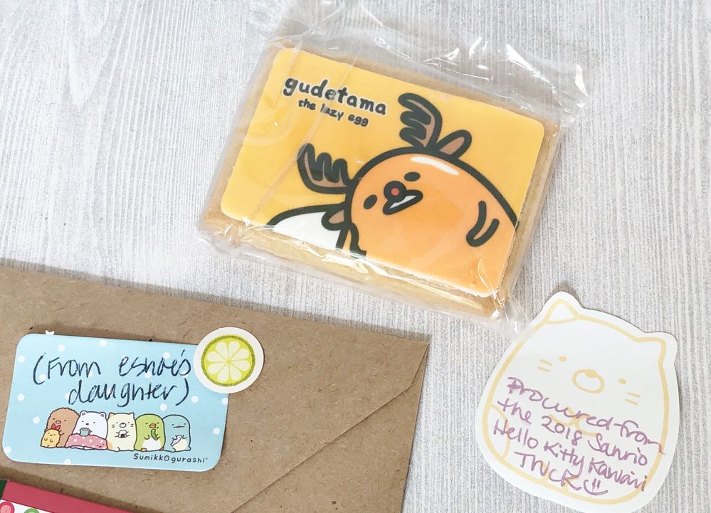 Gudetama shortbread cookie? From the 2018 Hello Kitty Truck?! OMG! It's too cute to eat.