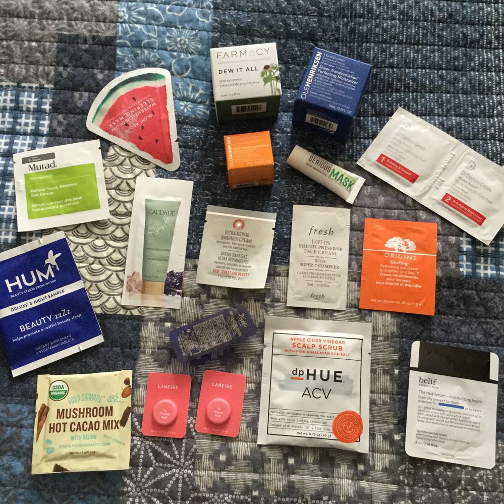 Tiny haul plus points rewards and samples