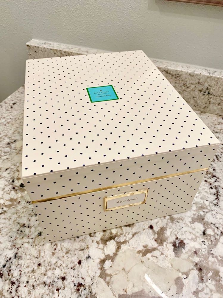 Everything packaged in a BEAUTIFUL Kate Spade box