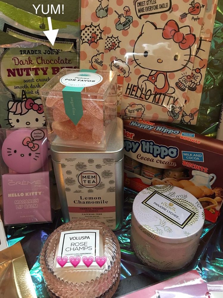 Hello Kitty! Sugarfina!! Voluspa!!! Hungry Hippo :D