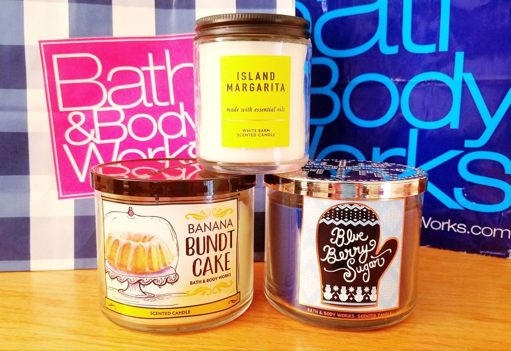 The Banana Bundt Cake candle legit makes my bathroom smell like banana bread when I burn it.  LOVE!