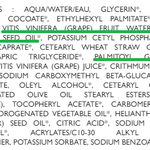 Caudalie Vinosource SOS Deep Hydration Moisturizer ingredients list.