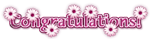 pink sparkly flowers congrats.gif