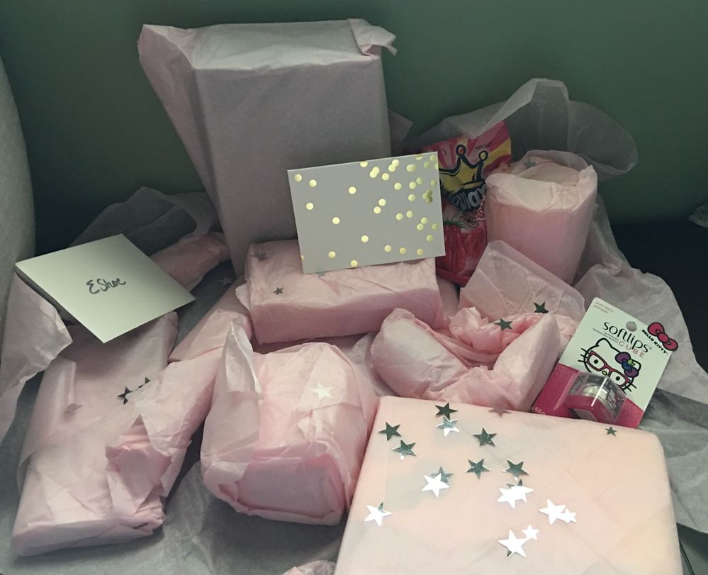 So many gifts, such pretty packaging!