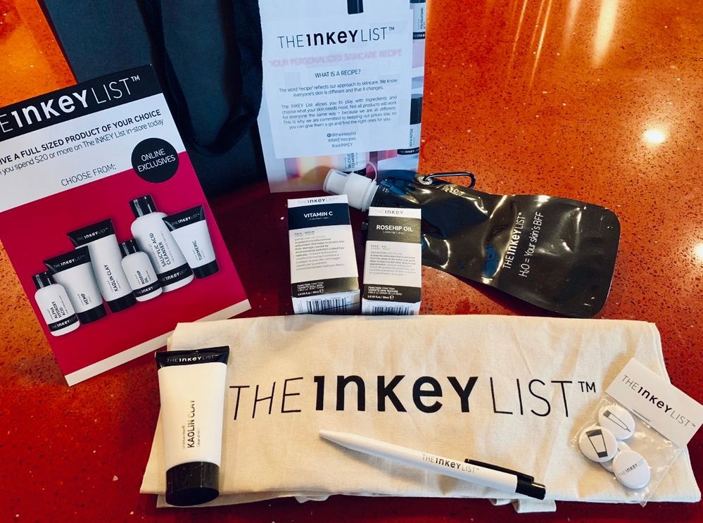 My goody bag plus the Sephora freebie (I chose kaolin clay) and cash grab swag (tote with pen and pins)