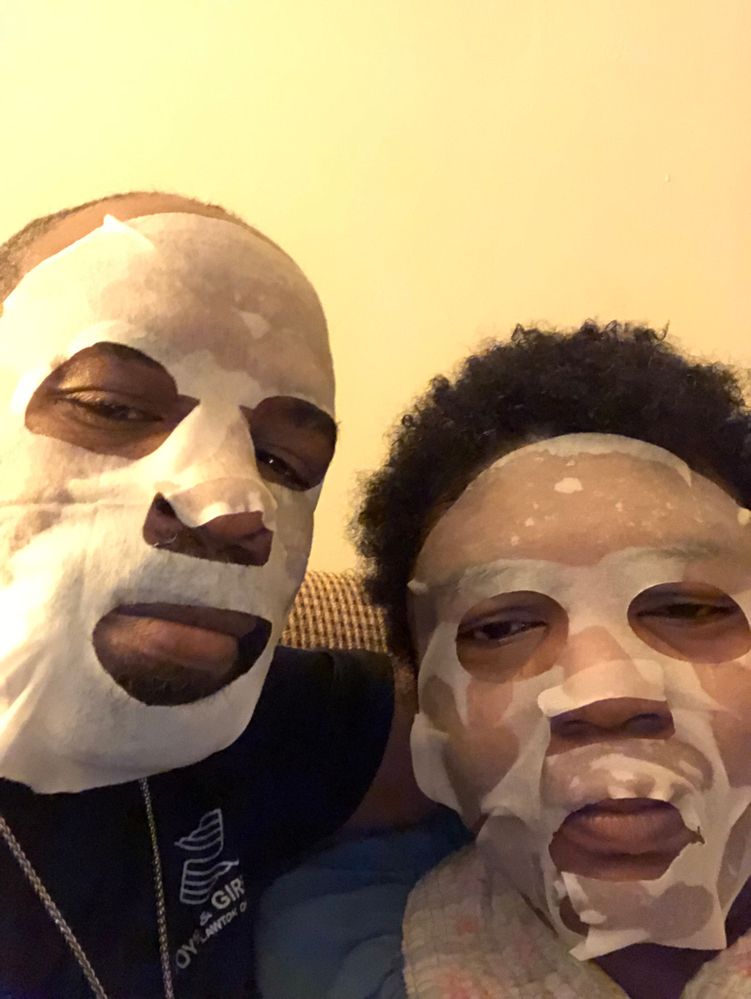 Which one of you said something about the couple that masks together? :)