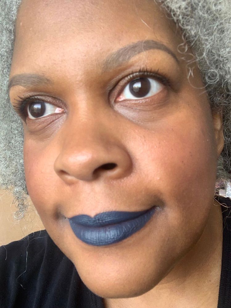 Gotta love a good blue lip.