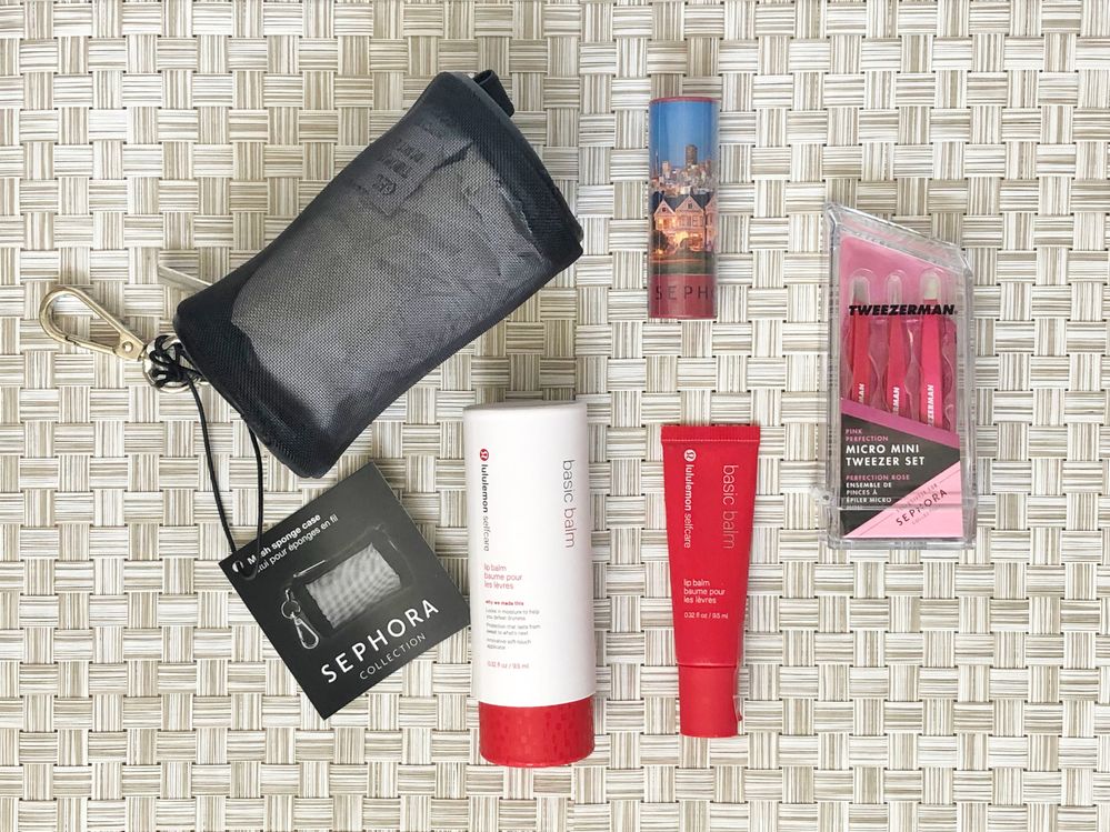 Sephora - the Lululemon balm was an online order last month that came in today; everything else found its way home with me on a coffee break ;)