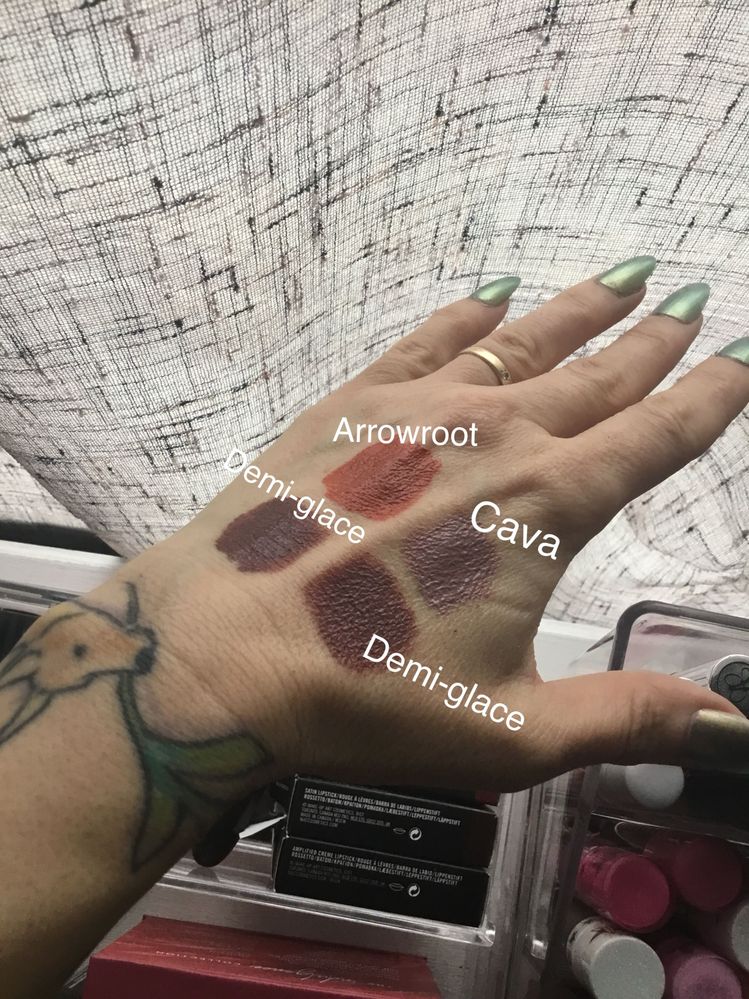 Amuse Bouche liquified lipstick swatches