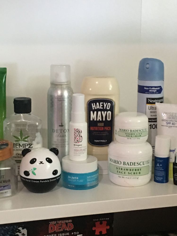 Loved the dry shampoo, panda hand cream, Brigeo sample, haeyo Mayo, and sunscreens. Don’t recommend Strawberry face scrub.