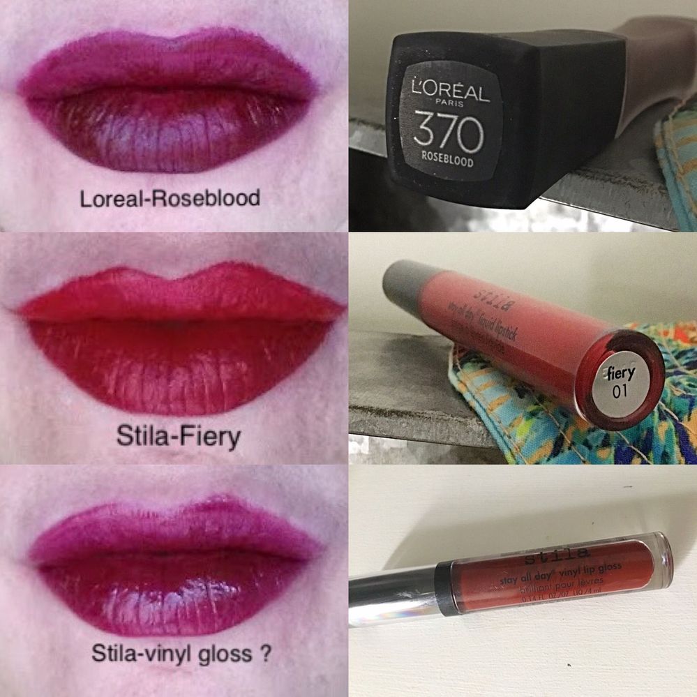 Hated rseblood and the darker red Stila