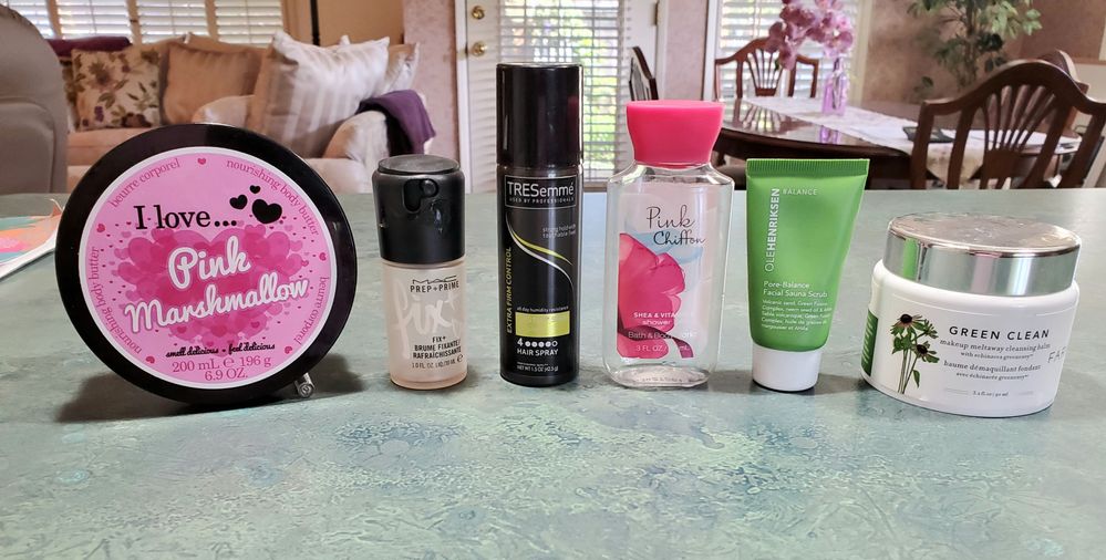 The body butter smelled OK but really wasn't very moisturizing and the hairspray was pretty pathetic but everthing else was good.