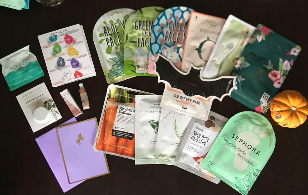 Masks, samples, Farmacy, Volition - <3 it all!