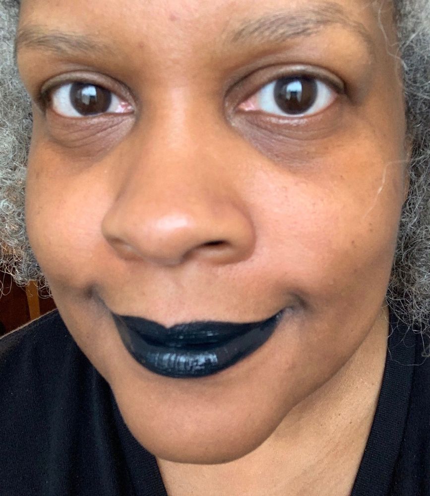 It’s a no makeup day, except for lipstick: Illamasqua Lip Lure in Nebulus.