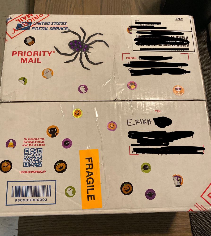 Spooky spider and cute stickers