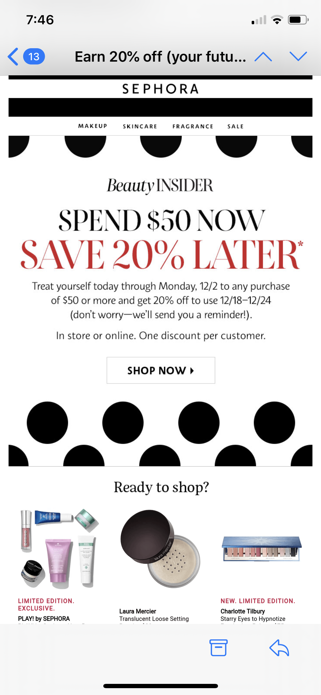 Spend $50 get 20% off later. - Page 2 - Beauty Insider Community