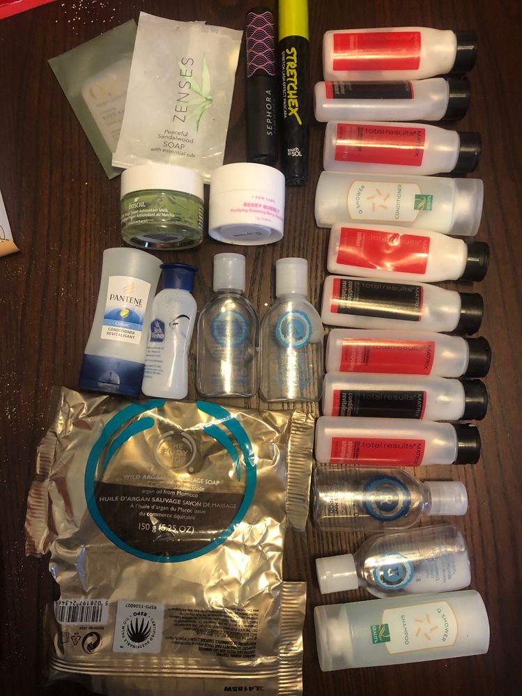 My Nopes.  I still have more hotel shampoo/conditioners left.  I'm thinking I can get through them in December though and have them out of my life lol.  The SOL mascara was ok for a natural look, but I was Vavavavavolume!  I tossed it after 3 uses. The Boscia green tea might have been ok, but mine was dried out and I have other masks that do more for me so I finished this, but that's it.