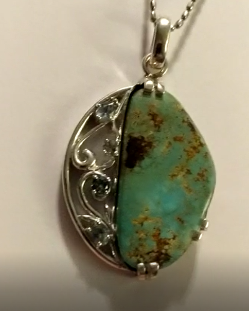 Mother-in-law's turquoise with sapphires