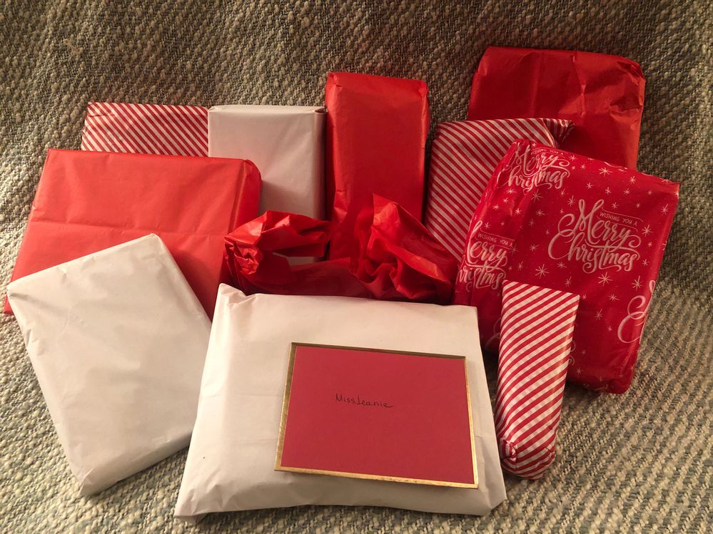 So many beautifully wrapped gifts that made me smile opening each and every one!