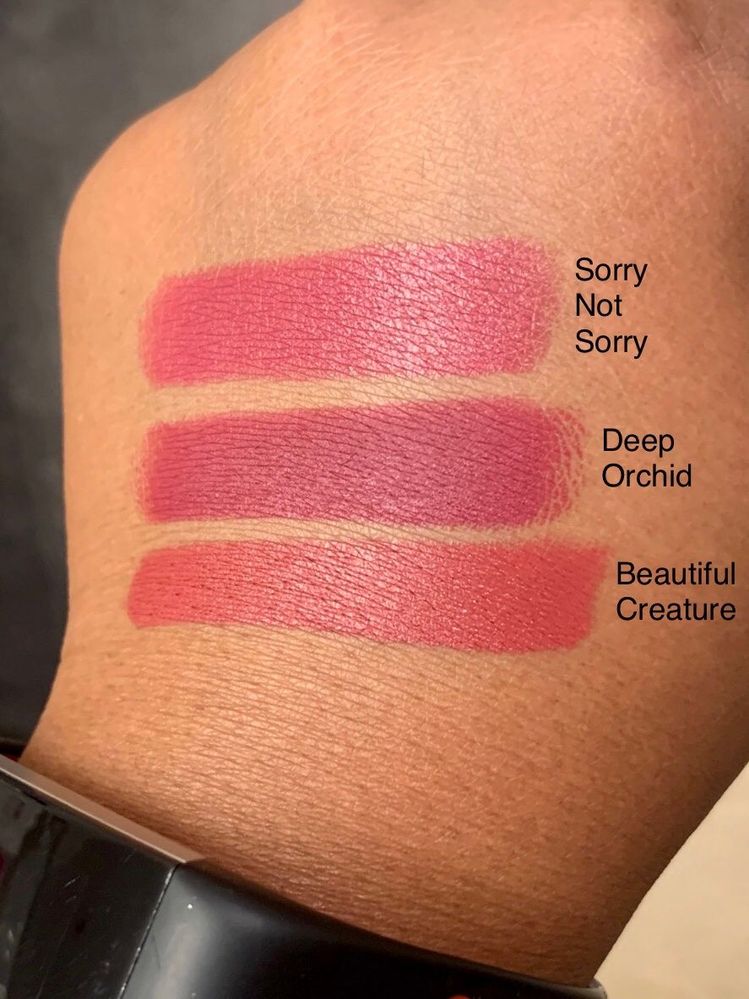 PMG swatches: 2 LuxeTrances and 1 MatteTrance