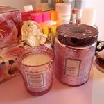 The Voluspa Rose Petal Ice Cream and Japanese Plum Bloom candles. I love these!