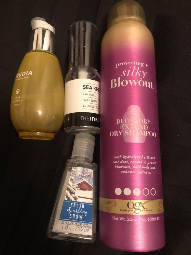 These are my Meh category.  Can't say that either the Frudia or Inky serums did anything.  But they didn't do any harm.  The OGX dry shampoo wasn't a favourite and frankly neither were any in the line.