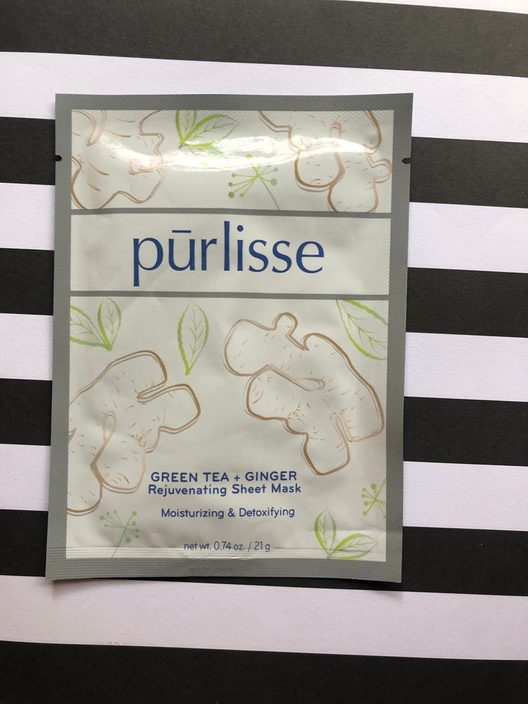 2 G's for G week in one mask - green tea and ginger; this one is pretty good. I haven't really heard of this brand until I got this mask from @itsfi but it's good and something I'd look into