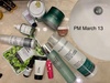 Products used in clockwise order, starting with cleanser.