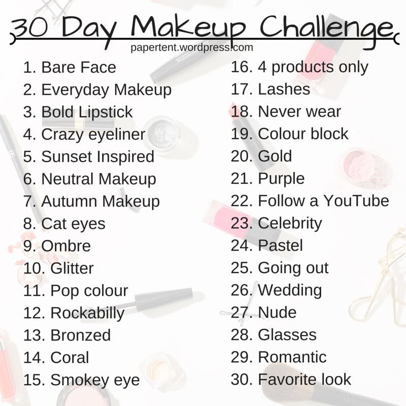 30 Day Makeup Challenge Beauty