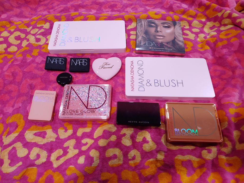 All the blushes...except ones I forgot! Lol