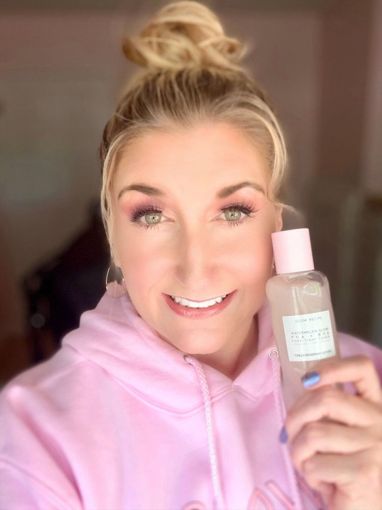 With my new Glow Recipe Toner (gifted)