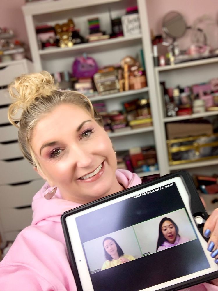 Enjoying listening to Sarah and Christine on the Zoom