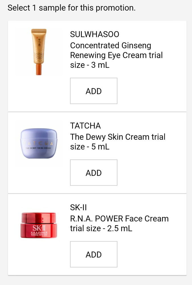 LUXESKIN - Sulwhasoo $35.70, Tatcha $8.90, SK-II $9.56