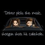 Sam & Dean Winchester Shotgun Shuts His Cakehole T-Shirt _ Official Supernatural Tee (1).jpg