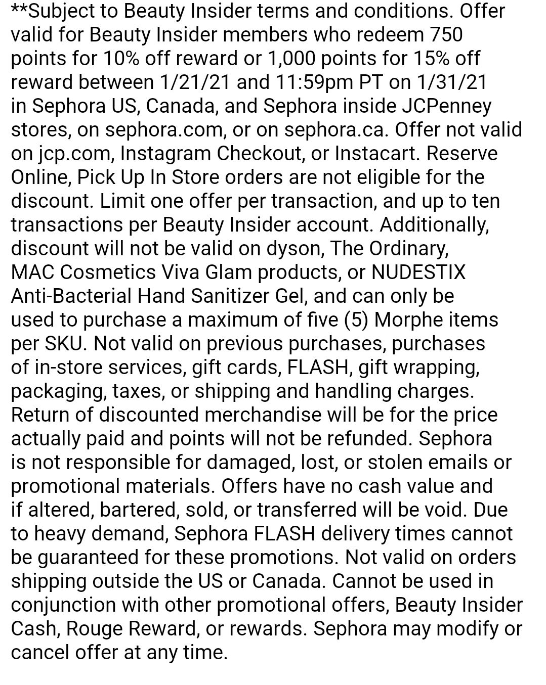 ACTIVE CANADIAN PROMO CODES LIST 4 Beauty Insider Community